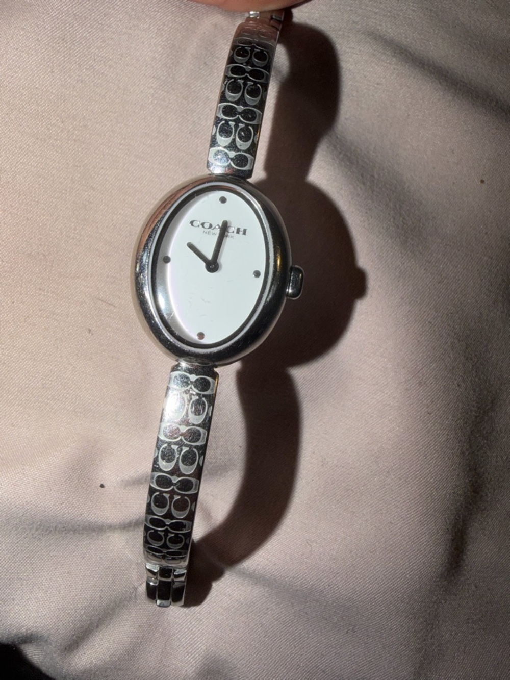 COACH Women's Sammy Silver Tone Stainless Steel Bangle Bracelet Watch, 22.5mm - Picture 7 of 7